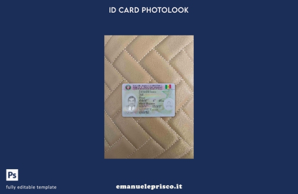 modello FRONTALE photolook ID Senegal stile verificato